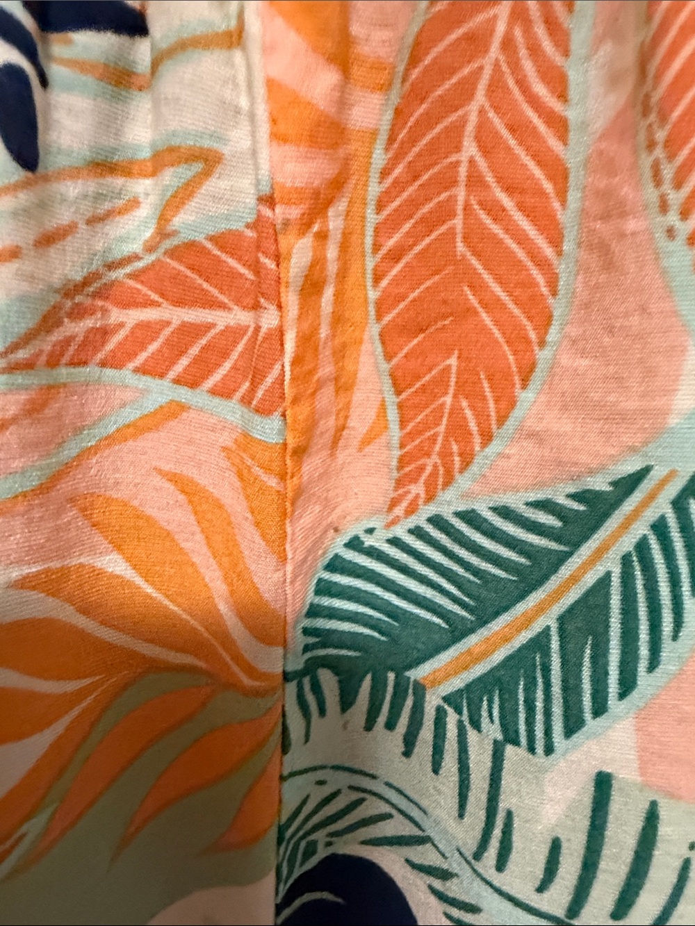 Alice Blue Tropical Floral Wide Leg Pants Women’s Medium Resort Beach - Picture 5 of 5